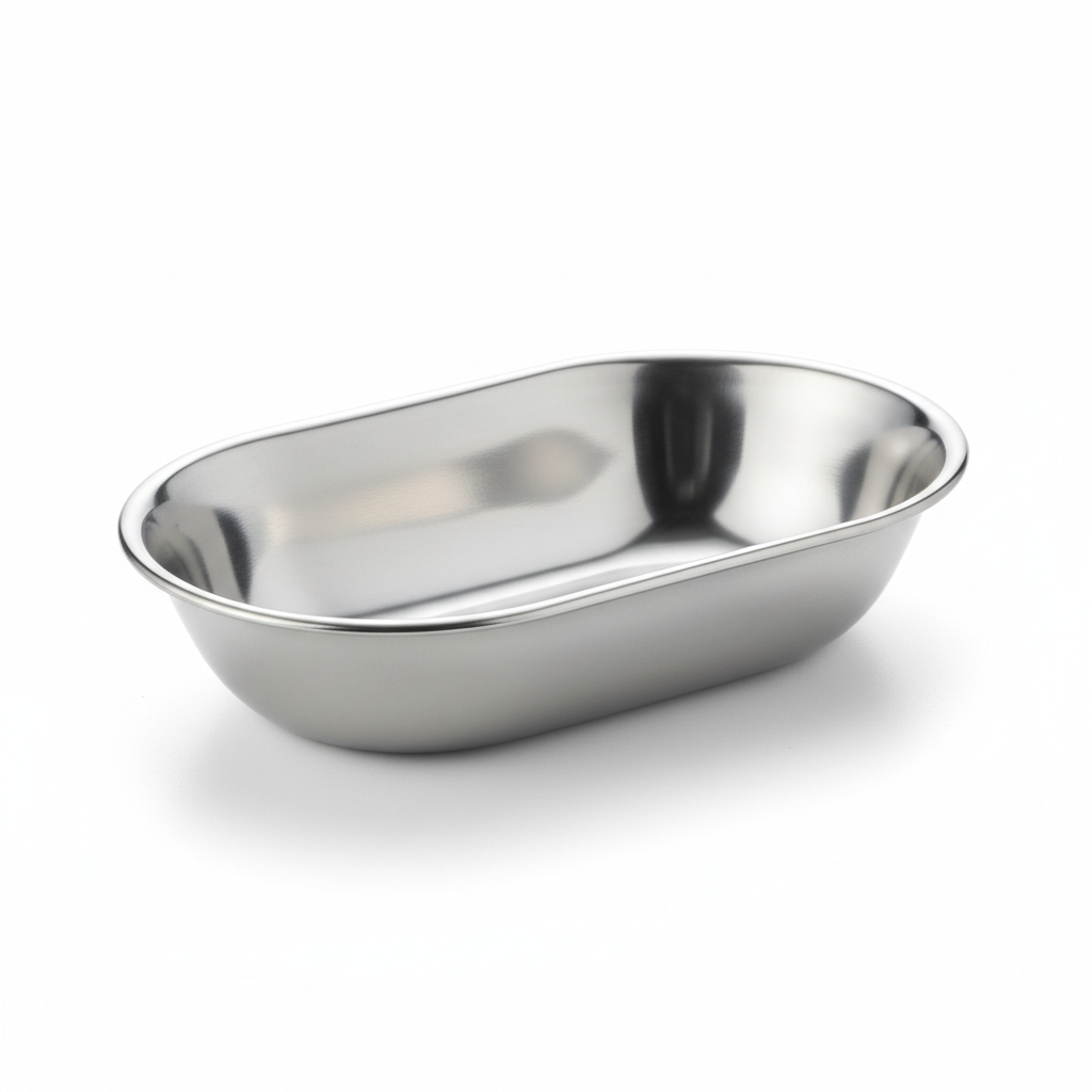 Stainless Steel Kidney Dish - Angle View