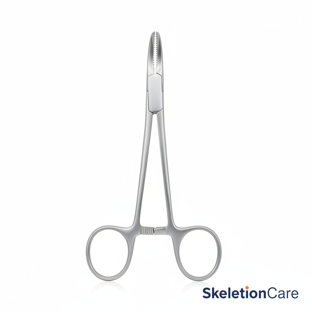 Kocher Hemostatic Clamp - Front View | Skeletoncare