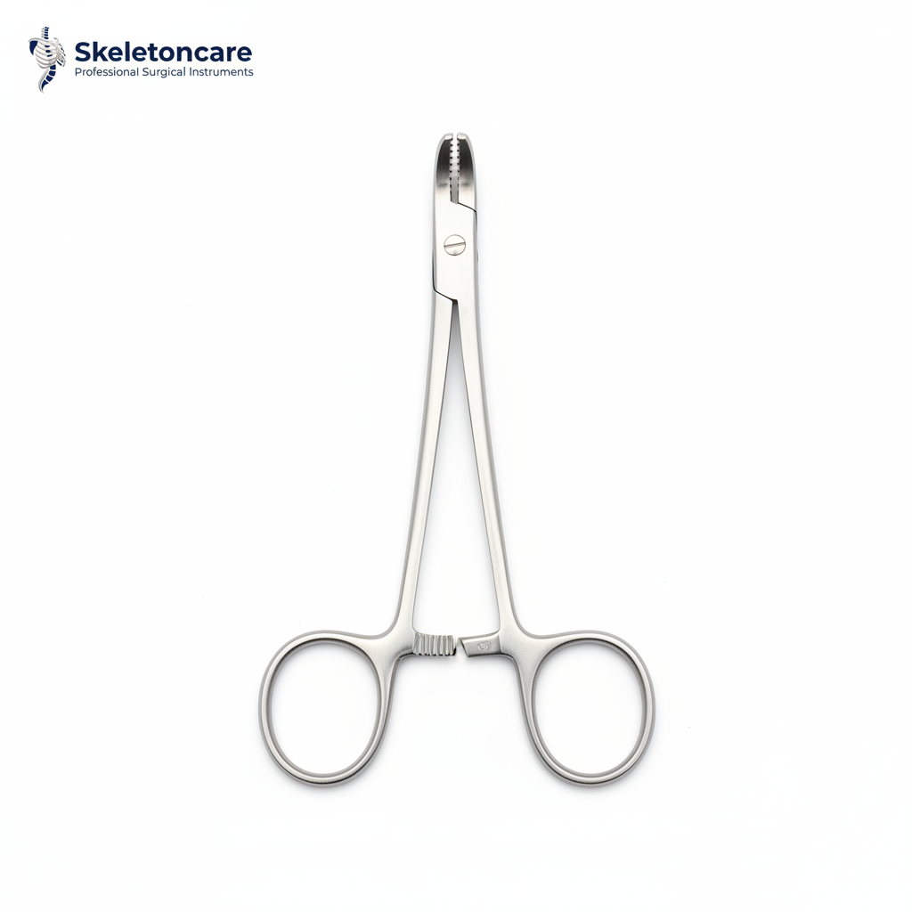 Surgical Sponge Forceps - Front View | Skeletoncare