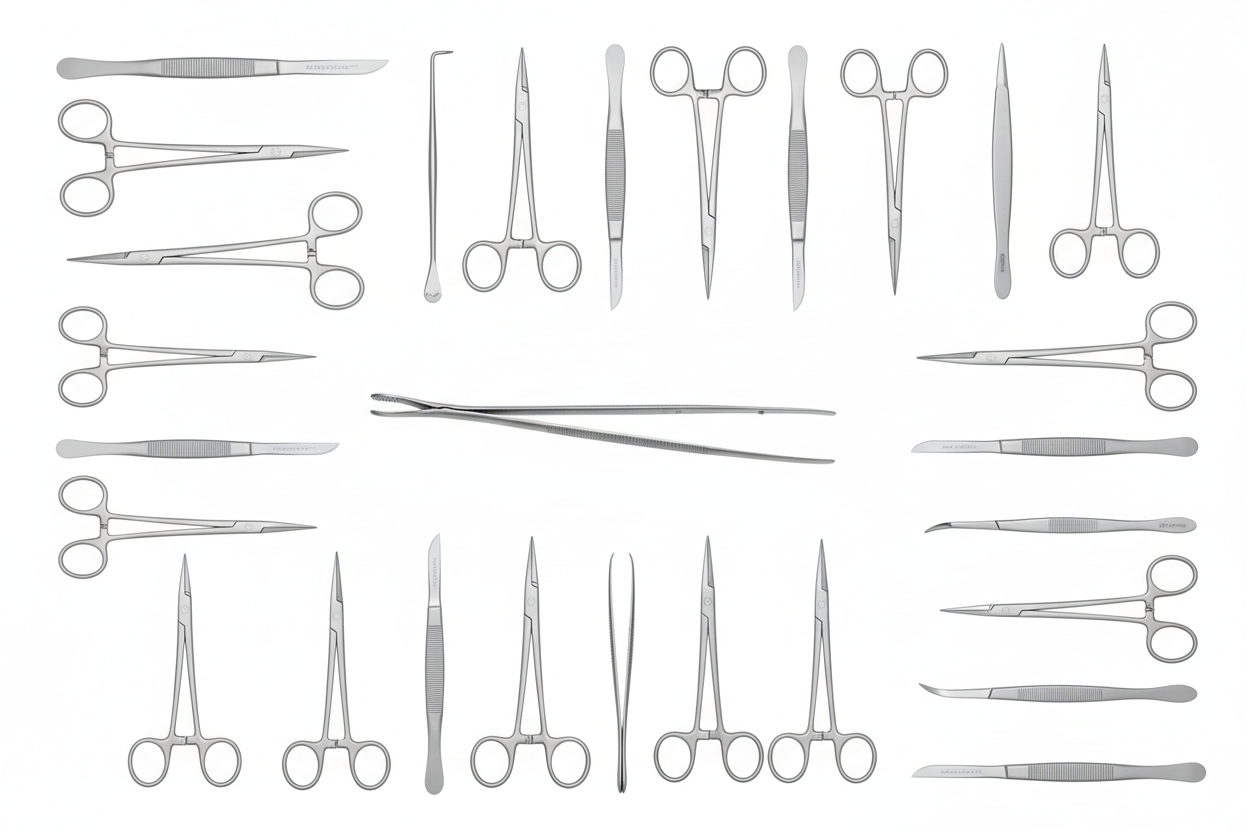 General Surgery Instrument Set - Full Layout