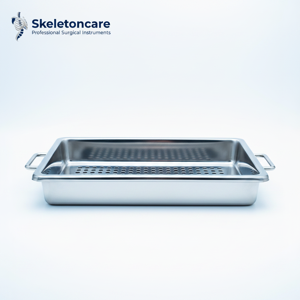Surgical Sterilization Tray - Front View | Skeletoncare