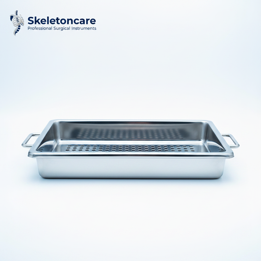 Surgical Sterilization Tray - Front View | Skeletoncare